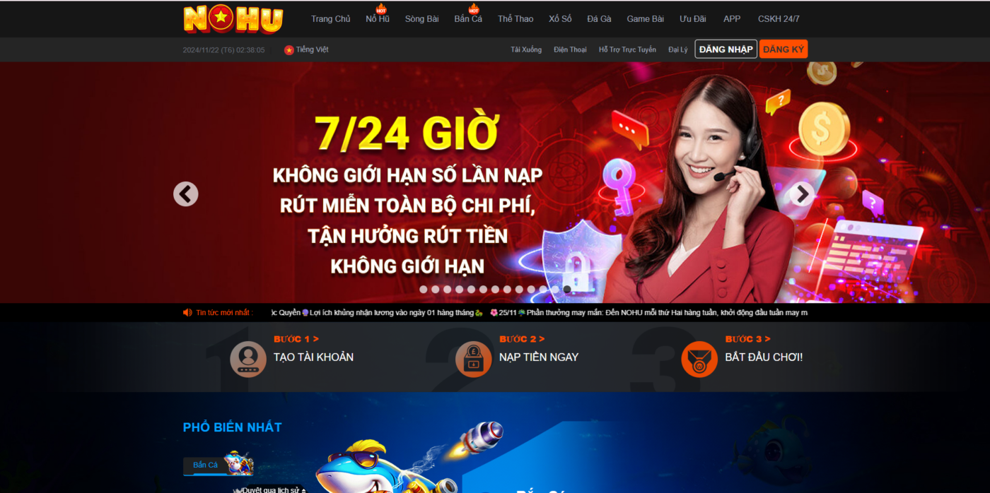 NOHU78 - NOHU.COM NHÀ CÁI NÔ HŨ CASINO GAME BÀI UY TÍN